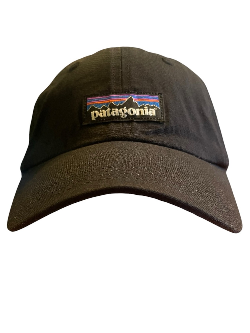 Patagonia Black Logo Adjustable Baseball Cap Hat Unisex